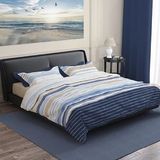 Dekbedovertrek Romanette Donnie Coastal Blue Katoen-140 x 200 / 220 cm | 1-Persoons