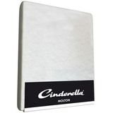 Cinderella - Molton topper hoeslaken - tot 15 cm matrashoogte - 140x200/210 cm - Wit
