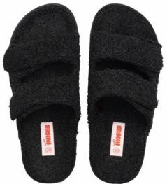 Freedom Moses - Evu - Pantoffels - Black - Gerecycled Fleece