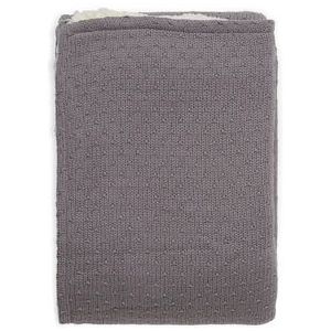 Deken Jollein Teddy Bliss Knit Storm Grey-100 x 150 cm