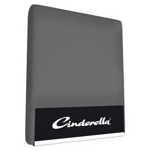Cinderella - Hoeslaken - tot 25 cm matrashoogte - Double Jersey - 80x200 - Antraciet