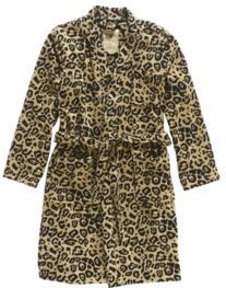 OAS - The Leo - Badjas - Bruin - 100% Katoen - Luipaard Print