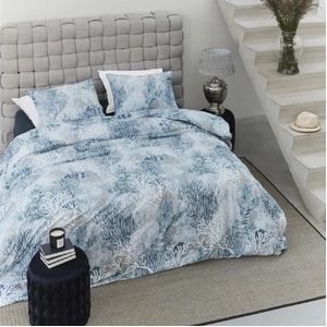 Riviera Maison Calm Coral dekbedovertrek - Lits-Jumeaux - 240x200/220 - Blauw