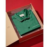 HAY - Outline - Pyjamashirt - Emerald Green - 100% Organisch Katoen