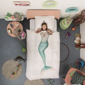SNURK - Mermaid Dekbedovertrek - Percal - Multicolor - 2-Persoons