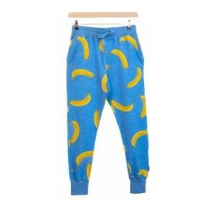 SNURK - Blue Banana - Unisex Broek - Vrolijk Bananenmotief - Regular-XL