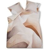 Dekbedovertrek Vandyck Sculpted Sand Stone Satijn-140 x 200 / 220 cm | 1-Persoons