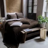 Dekbedovertrek - Grijs - Katoen - 1 Persoons