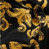 OAS - Black Octo - Badjas - Zwart - 100% Katoen - Jacquard Geweven Badstof