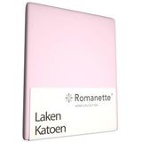Laken Romanette Roze (Katoen)-150 x 250 cm (1-persoons)
