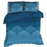 Satin D'or - Baroque Teal - Dekbedovertrek - Blauw - Satijn