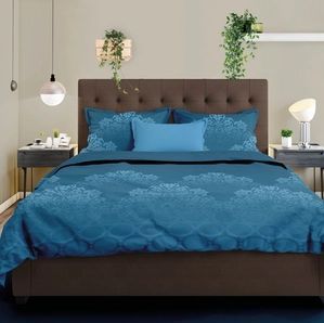 Satin D'or - Baroque Teal - Dekbedovertrek - Blauw - Satijn