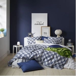 Dekbedovertrek MOODIT Odil Andor Cosmic Cobalt Katoen-200 x 200 / 220 cm | 2-Persoons