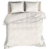 Satin d'or - Dionne - Dekbedovertrek - Kalkwit - 200 x 200 / 220 cm - 2-Persoons