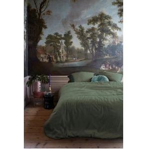 Dekbedovertrek At Home by Beddinghouse Easy Olive Green Katoen-140 x 200 / 220 cm | 1-Persoons