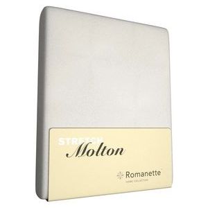 Romanette molton stretch hoeslaken - Wit - 1-persoons (80/90/100x200/220 cm)