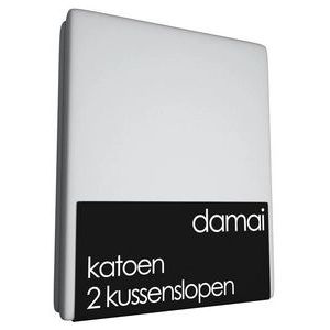 Kussenslopen Damai Light Grey (Katoen) (set van 2)-60 x 80 cm