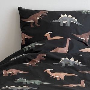 Studio Ditte - Dinosaurus - Dekbedovertrek - Donker - 100% Katoen