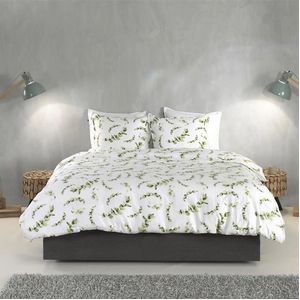 Zo! Home - Satijn White Print - HNZOHS106-01 - B 140 x L 200 cm/B 140 x L 220 cm - 1-persoons -