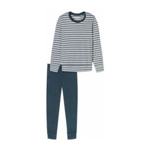 Schiesser - Casual Essentials - Dames Pyjama - Nachtblauw - Katoen/Elastaan