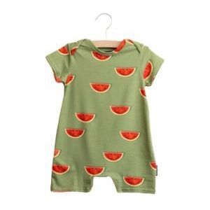SNURK - Playsuit - Watermelon - Groen - Biologisch Katoen