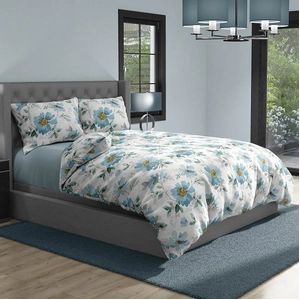 Satin d'Or - Rafaella - Dekbedovertrek - Blauw - Katoen-Satijn - 1-Persoons