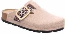 Rohde - Soave - Pantoffels - Beige - Dierenprint - Gespsluiting - Sleehak