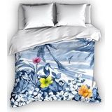 Satin D'or - Blue Lagoon - Dekbedovertrek - Blauw - 100% Katoensatijn