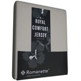 Royal Jersey Comfort Premium 95% Macokatoen / 5% Lycra Hoeslaken - Tweepersoons (140/150/160x200/210/220 cm) - Grijs