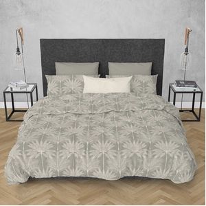 Dekbedovertrek Satin d'or Palmyra Khaki Satijn-200 x 200 / 220 cm | 2-Persoons