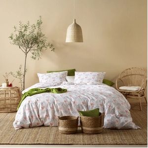 MOODIT - Odil Dekbedovertrek - Dandelion Oranje Blauw - Katoen - 240 x 200 / 220 cm