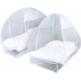 Deconet - Pop-up Klamboetent - Wit - Set voor 1 Persoon en 2 Personen