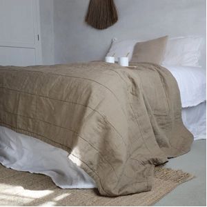 Sprei Passion for Linen Nice Oak-135 x 250 cm