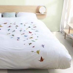 SNURK - Crane Birds - Dekbedovertrek - Wit - 260 x 200 / 220 cm - Extra Breed