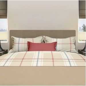 Romanette - Rubik - Dekbedovertrek - Sand - Katoen - 140 x 200 / 220 cm