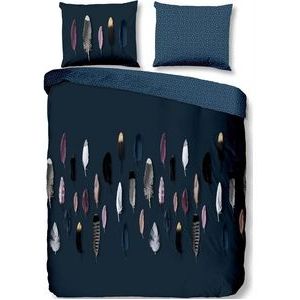 Dekbedovertrek Good Morning Feathers Blue Katoen-200 x 200 / 220 cm | 2-Persoons