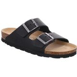 Rohde - Alba - Slipper - Black - 100% Leer - Verstelbare Gespsluiting