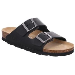 Rohde - Alba - Slipper - Black - 100% Leer - Verstelbare Gespsluiting