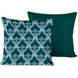 De Witte Lietaer - Rococo - Sierkussenhoes - Deep Lagoon - Satijn - Set van 2