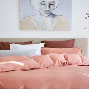 Dekbedovertrek Yumeko Pink Satijn-140 x 200 / 220 cm | 1-Persoons