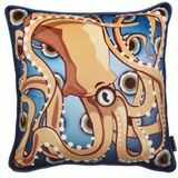 MOOOI - Umbrella Squid - Sierkussenhoes - Blauw - 50 x 50 cm - Extinct Animals