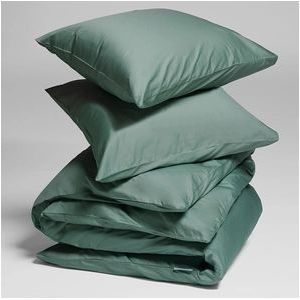 Dekbedovertrek Yumeko Deep Green Satijn-200 x 200 / 220 cm | 2-Persoons