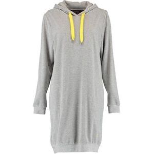 Pyjamashirt Cawö 820 Uni Longsize Hoodie Women Grijs Geel