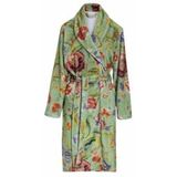 Essenza - Steff - Badjas - Basil green - Roselina-print - 100% Polyester