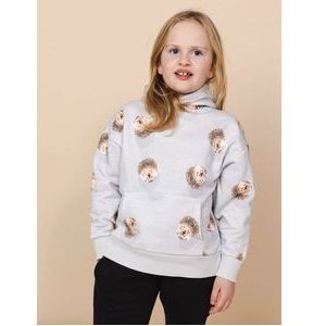 Hoodie Snurk Kids Hedgy Grey-Maat 152