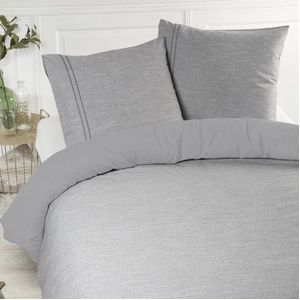 Papillon Milford - Dekbedovertrek - Eenpersoons - 140x200/220 cm + 1 kussensloop 60x70 cm - Grey