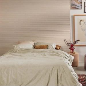 Dekbedovertrek At Home by Beddinghouse Cosy Corduroy Off White Polyester-200 x 200 / 220 cm | 2-Persoons