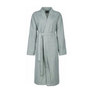 Cawö - Dames Home Kimono Uni 5222 - Eukalyptus - Badjas
