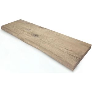 Oud eiken plank massief boomstam 80 x 20 cm