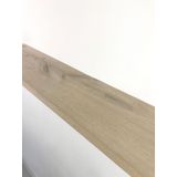 Zwevende boekenplank 170 x 24 cm recht rustiek 25 mm eiken - Eiken plank - Wandplank zwevend - Wandplank hout